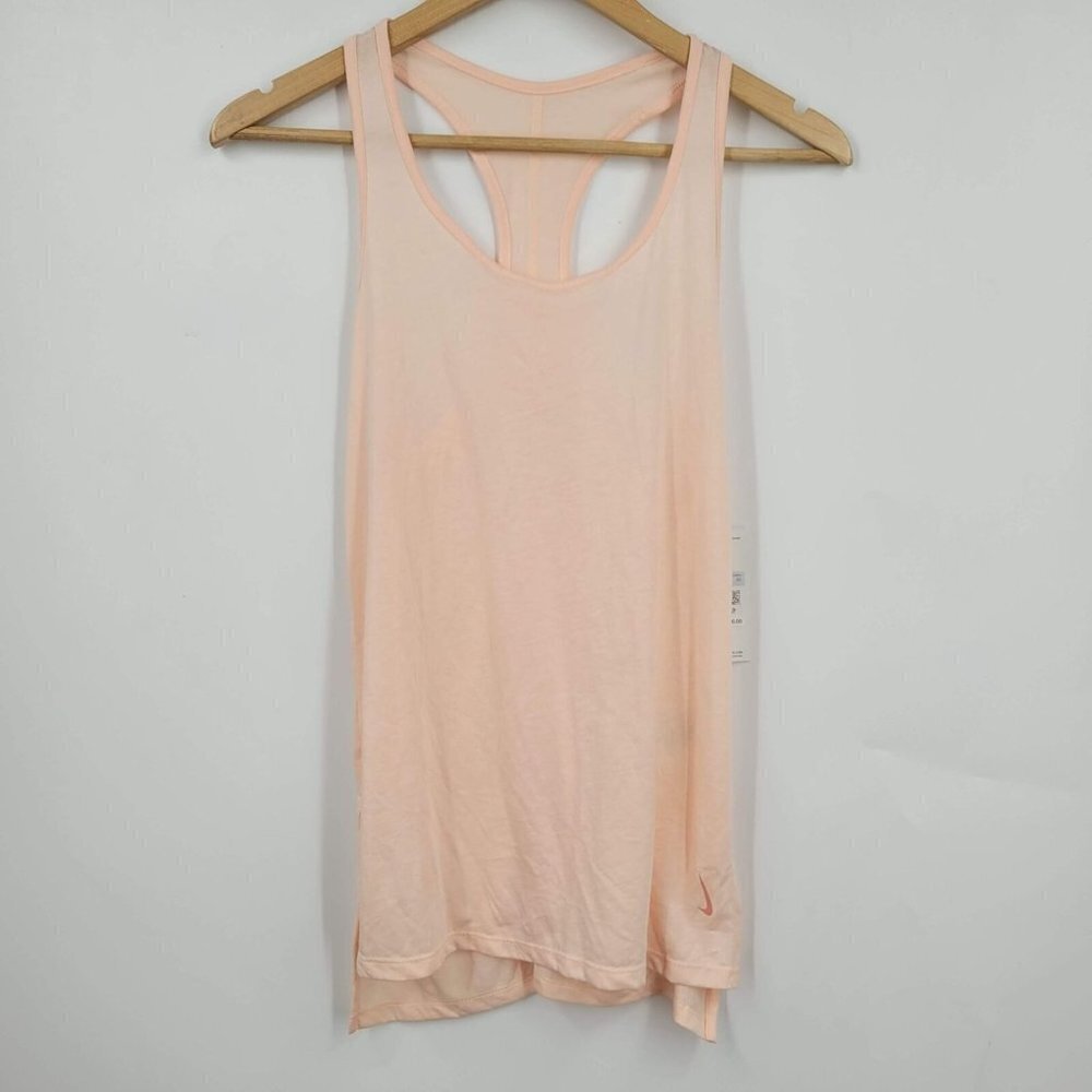 Nike Women's Yoga Tank Top Shirt Washed Coral Size XS NWT‎